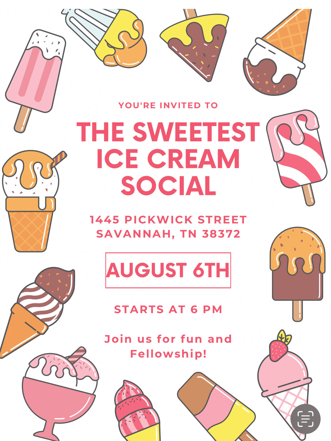 THE SWEETEST ICE CREAM SOCIAL